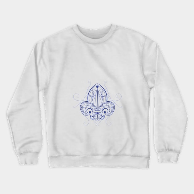 Fleur de lis trinity Crewneck Sweatshirt by ruthparkart